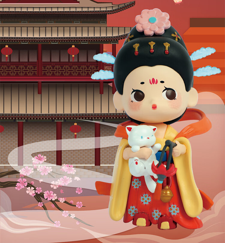 7夕情人节礼物汉服盲盒国潮盲盒可爱古风公主唐朝灿如繁星遇见长安