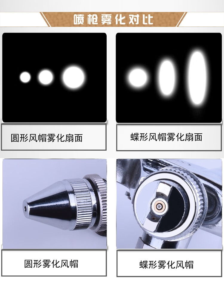 原装日本明治K-3小型皮具喷枪 K3气动喷漆枪V3小口径修补喷枪0.5 明治K3圆嘴0.5口径