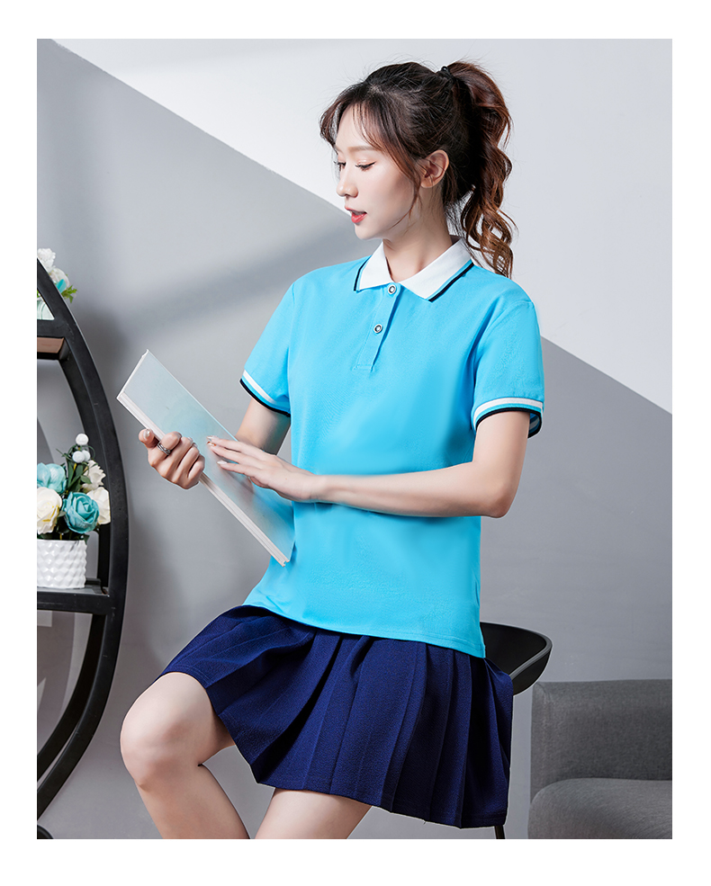 幼师工作服夏季衬衫女短袖短裙套装幼儿园老师园服服女夏装教师服纯棉