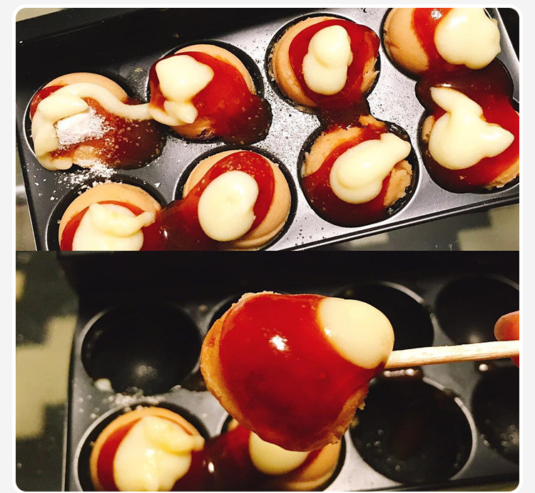 日本食玩章鱼小丸子可食小玲食完抖音迷你厨房手工玩具套装 章鱼丸子