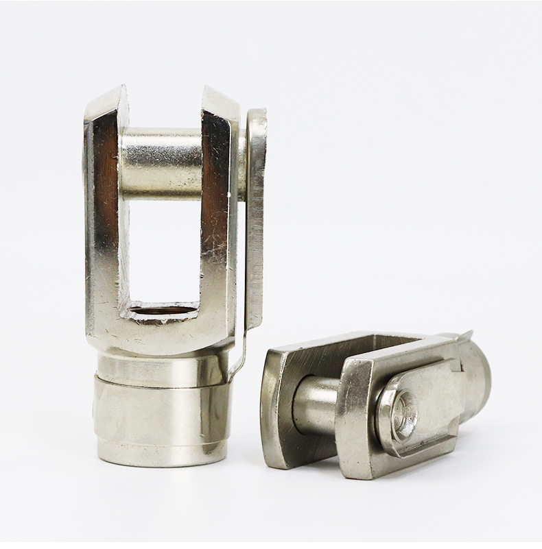 气缸配件鱼眼接头 气缸安装附件y型接头鱼眼关节轴承浮动接头i型杆端