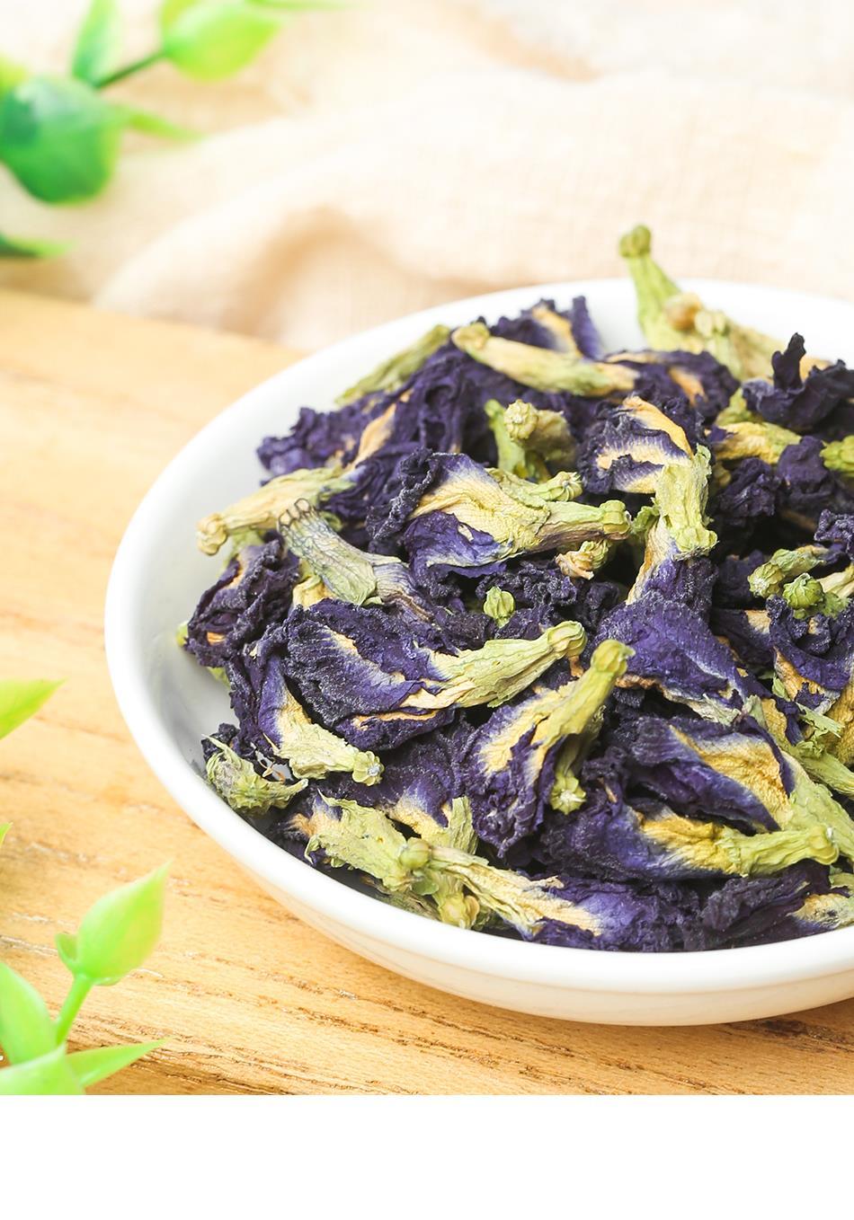 蓝蝴蝶茶新货罐装蝶豆花茶干花安全草本色素泡水泡茶 蓝蝴蝶1罐【图片