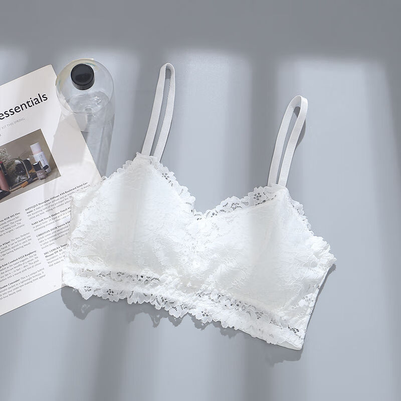 嘉钦 薄款蕾丝吊带背心发育期裹胸抹胸初中生内衣女学生高中少女文胸