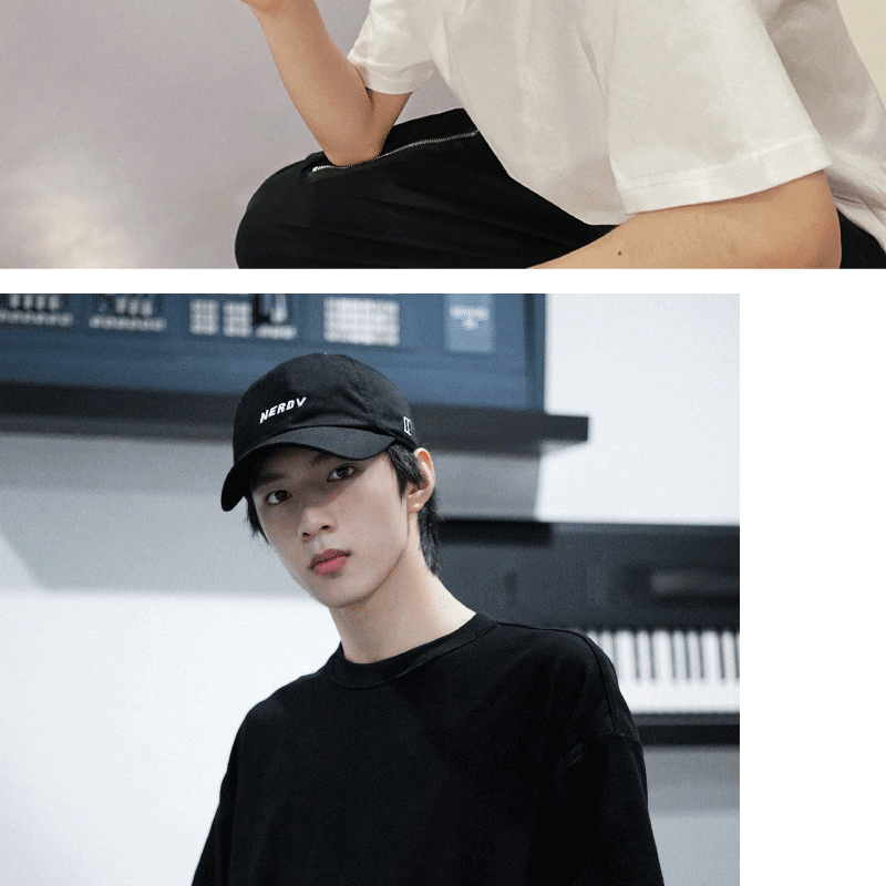 刘耀文同款帽子软顶字母韩版潮夏季棒球帽女新款小标刺绣鸭舌帽男 c标