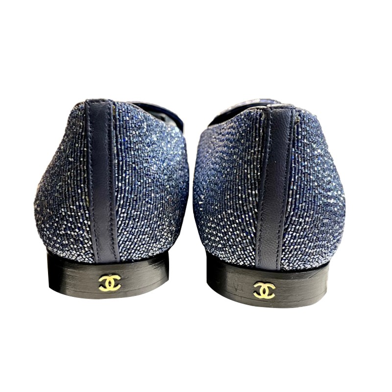 【精品】香奈儿chanel 女士 重工串珠乐福鞋 超级美 低调不失奢华 ba