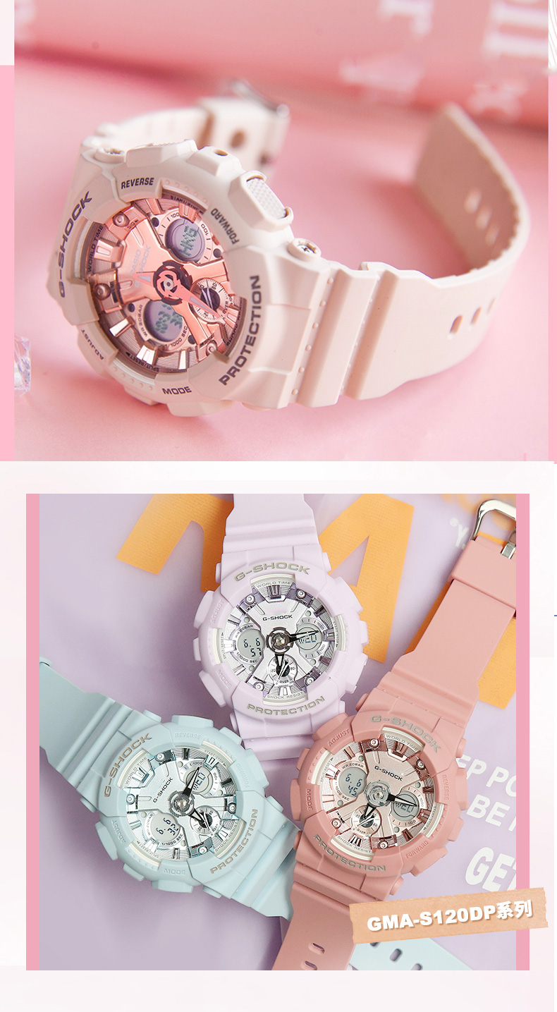 【官方品质】适用于g-sho卡西欧gma表带卡西欧女款5518gma-s