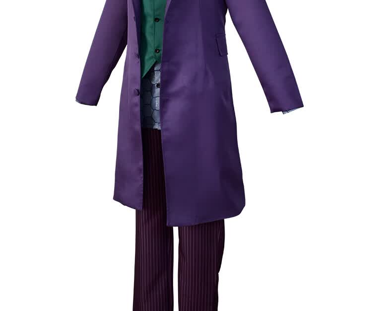 【保价30天]紫色小丑希斯莱杰cos男衣男装西服服装joker衣服西装万圣