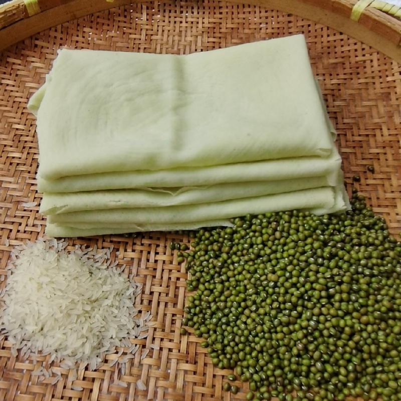 湖北天门特产农家手工现做新鲜豆饼豆丝湿绿豆皮真空包装3斤【图片