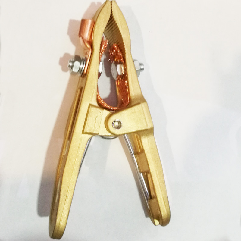 全铜500a接大功率电焊氩弧焊机旋转接地钳cg型鳄鱼黄铜地线钳500a