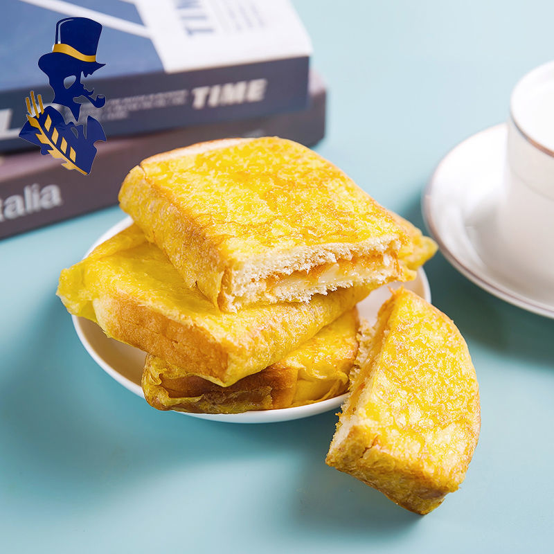 豪士蛋皮吐司红网面包学生代餐零食夹心蛋糕整箱豪士小小面包1000g2斤