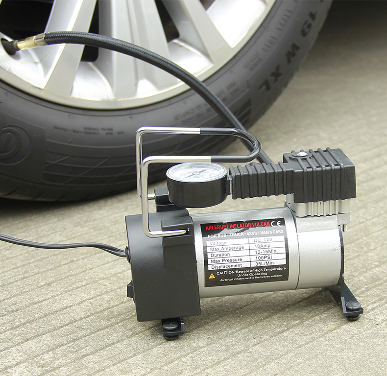 12v车载充气泵便携式汽车轮胎充气泵充气补胎一体机迷你打气筒机械
