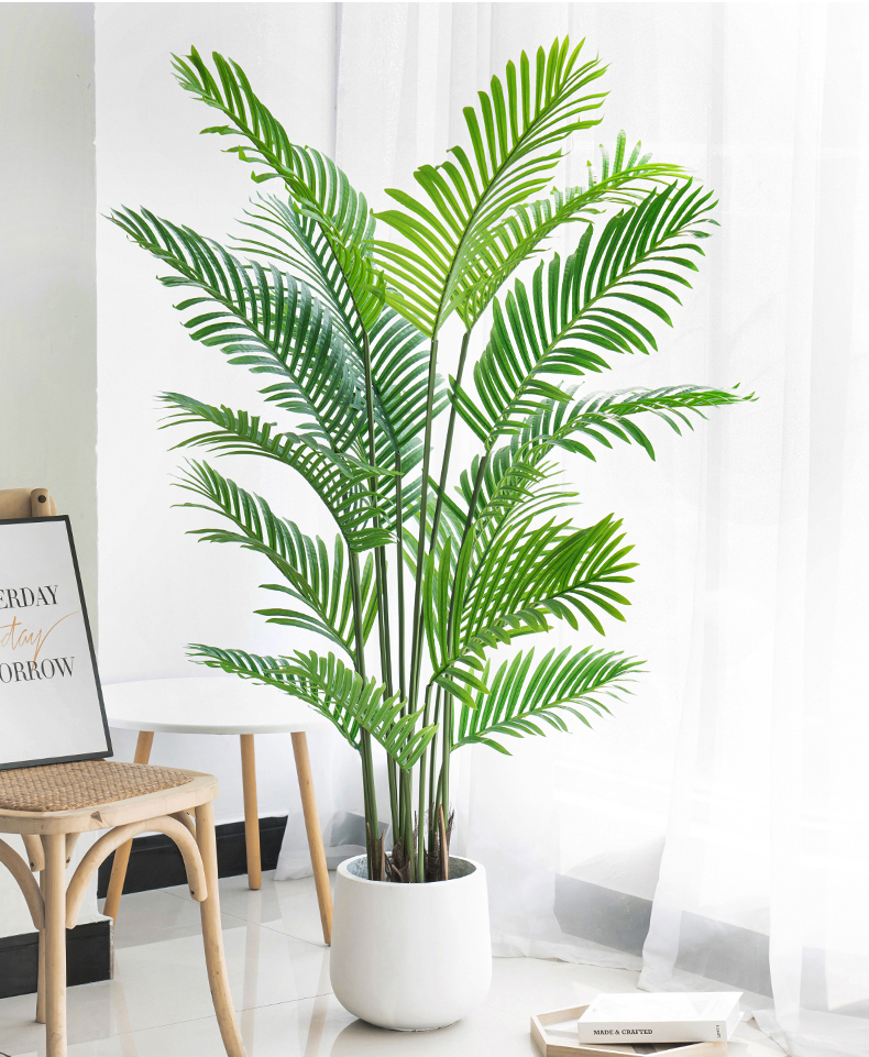 仿真植物散尾葵北欧风装饰客厅落地大型盆栽室内盆景摆件假绿植18米