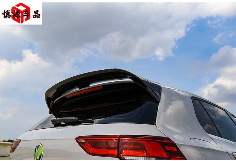 适用大众八代高尔夫8改装件gti尾翼rline顶翼碳纤定风翼扰流侧翼烤漆r