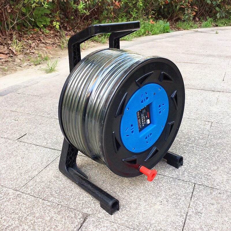线盘220v施工移动拖线盘电源延长线缆盘插接线板轴卷线器20米30米50米
