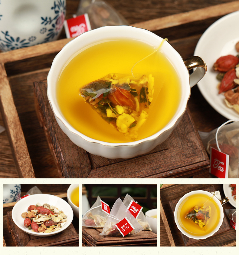 淳滋堂菊苣栀子茶100g瓶装花草茶葛根百合桑叶组合代用养生茶淳滋堂