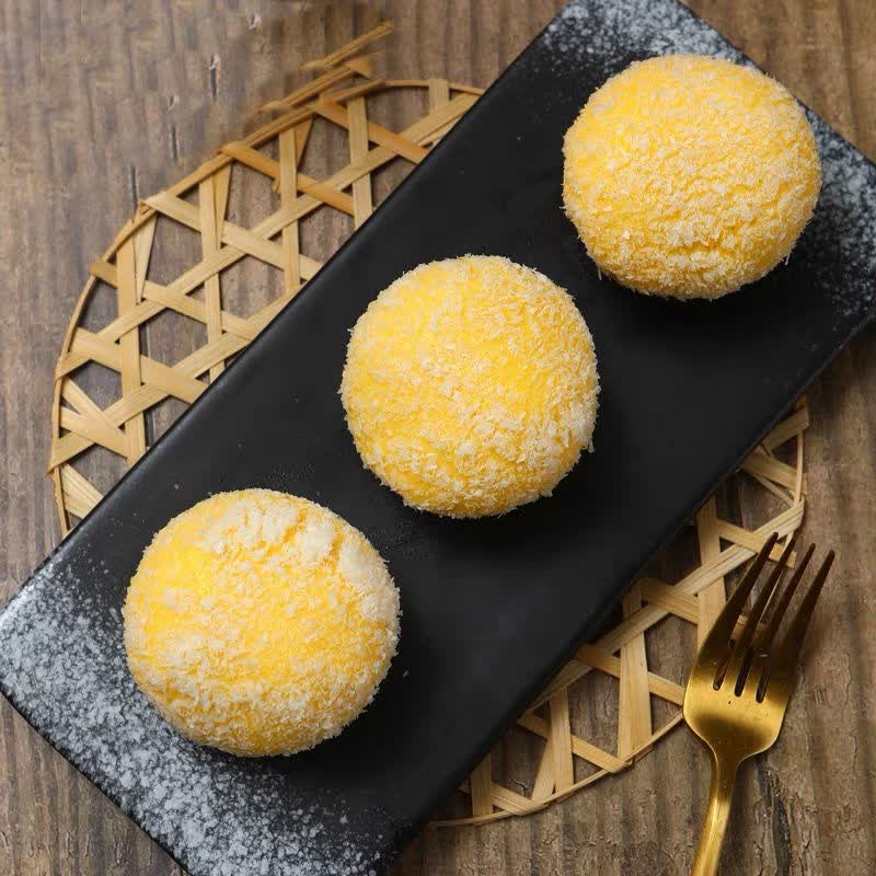 雪花流沙包椰蓉儿童营养早餐速冻包子速冻面点广式茶点雪花流沙包1