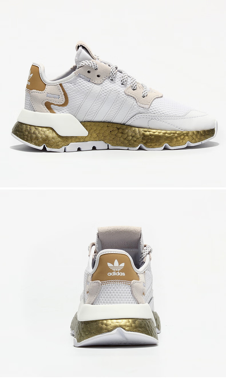 adidas阿迪达斯2020三叶草nitejogger男女经典大童休闲鞋fv4137355码3