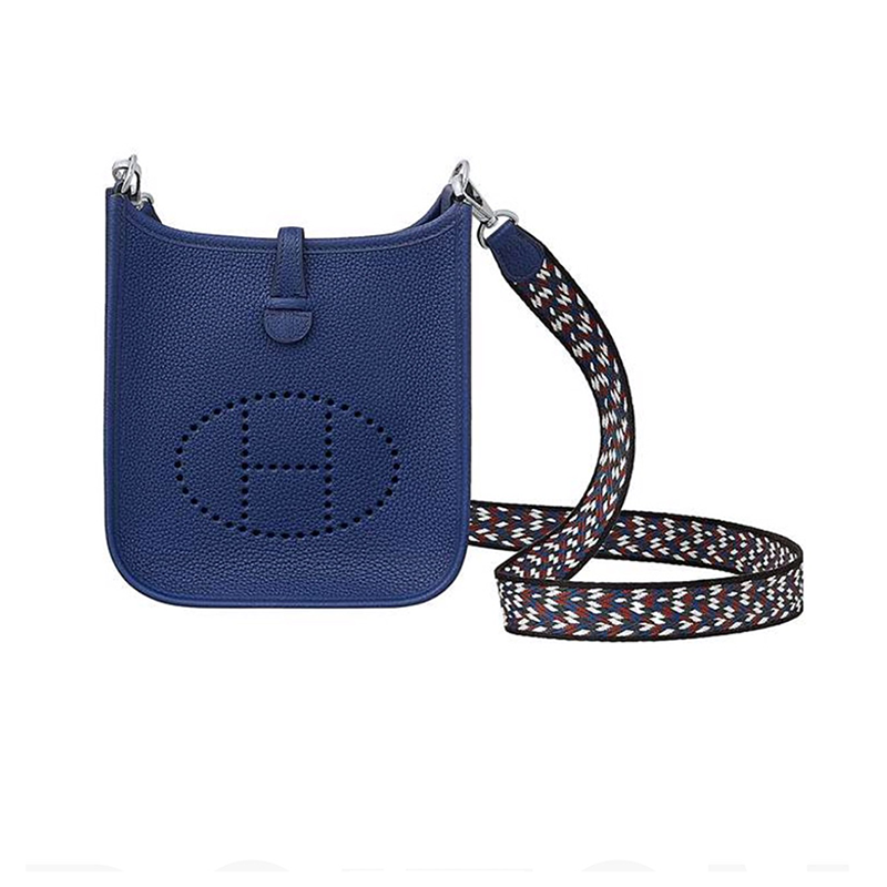 hermes爱马仕女包evelyne16伊芙琳银扣斜挎包单肩包h077888ckad彩色