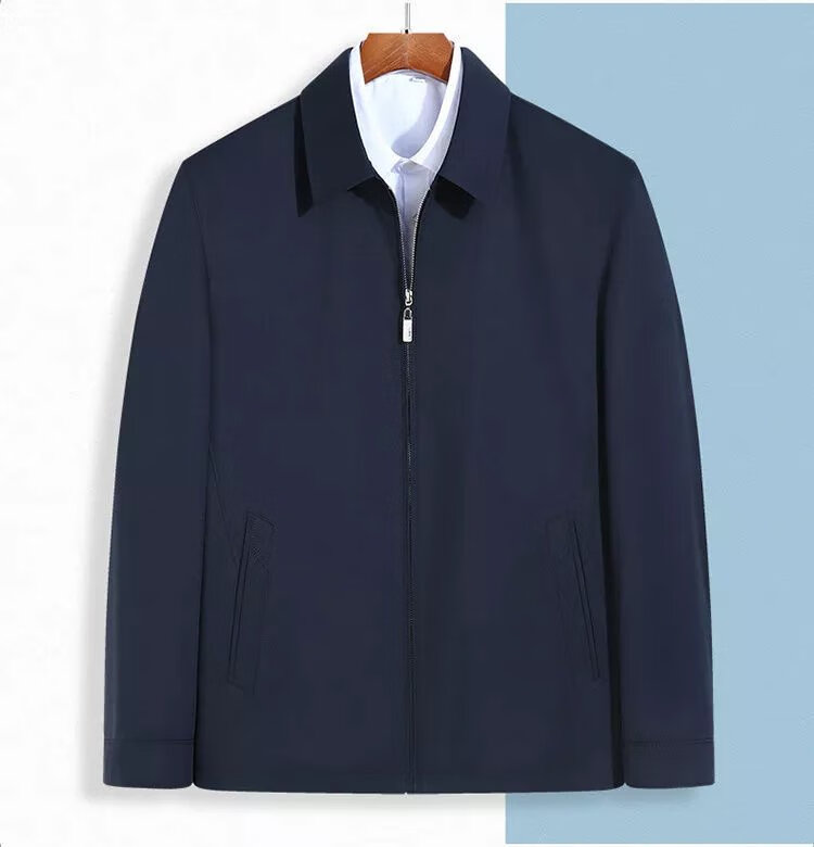 行政夹克男士秋冬季厅局风商务休闲干部外套中青年中年爸爸装公务人员