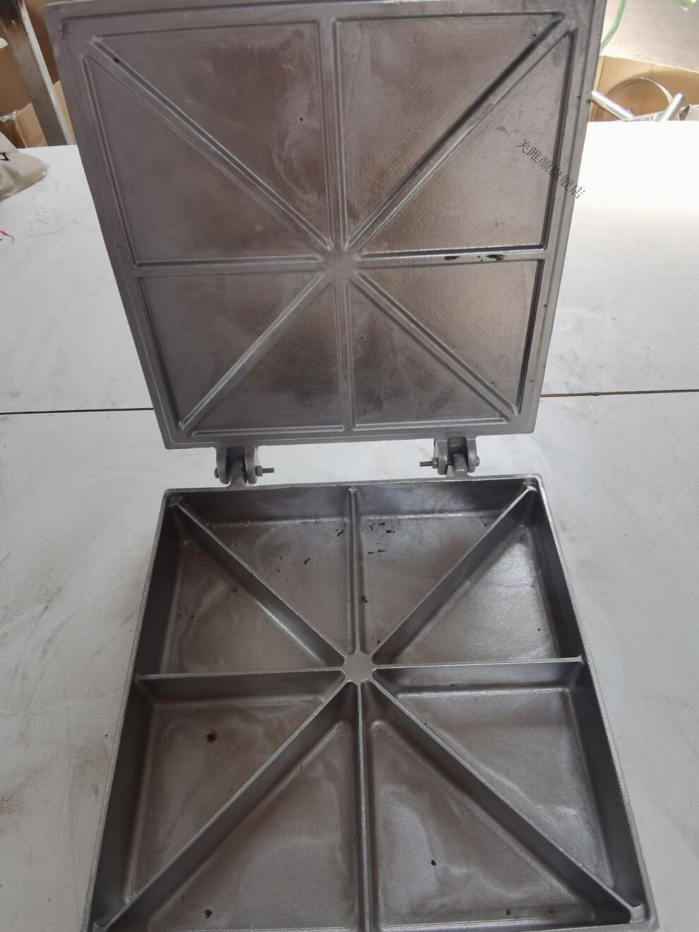 家用三角粑烤模具 圆形米粑雪米糕模具三角粑=小l吃l玉米l粑甜粑福字