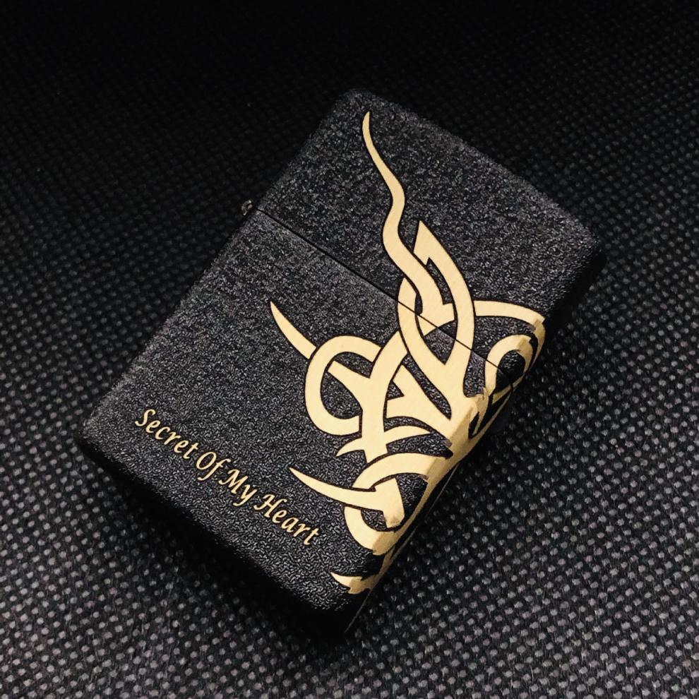 zorro佐罗煤油打火机黄铜外壳经典黑砂裂漆系列机送老公朋友同事父亲