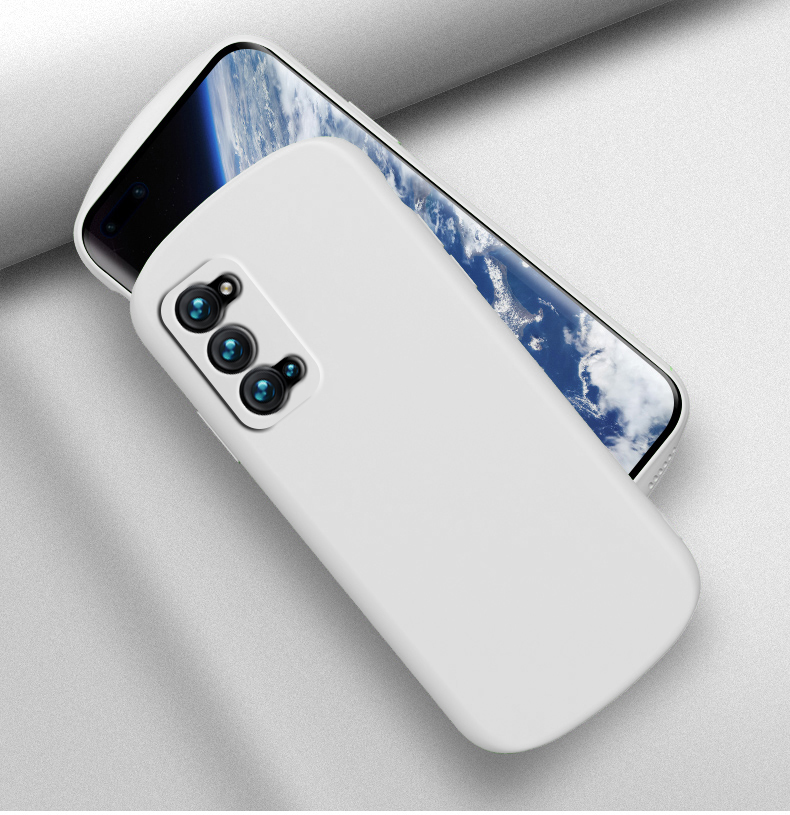 maimke椭圆形适用opporeno4手机壳reno4pro曲屏reon4se液态硅胶oppo