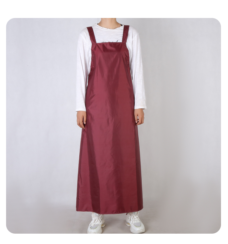 韩版双肩带围裙家用厨房防水防油围腰男女工作耐酸碱围裙做饭围裙小号