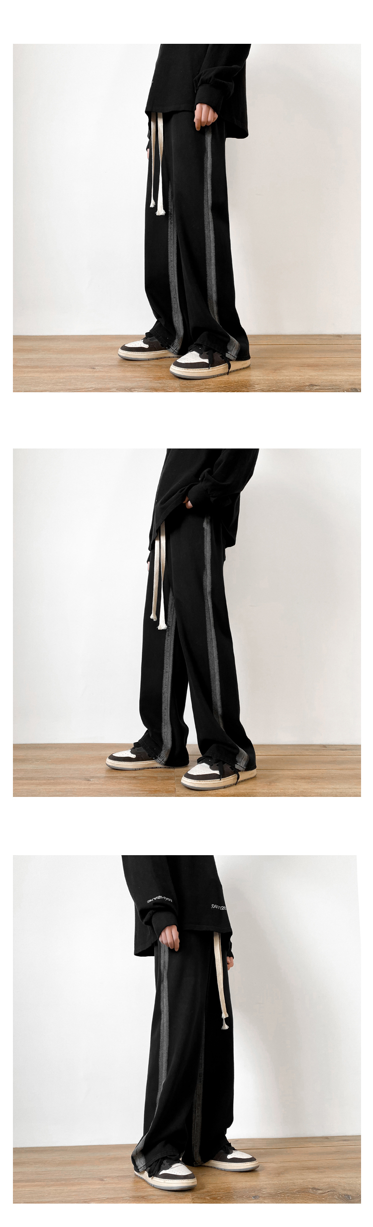 华天牧普陀西部牛仔裤男夏季薄款潮牌欧美街头裤子高街ins垂感休闲阔