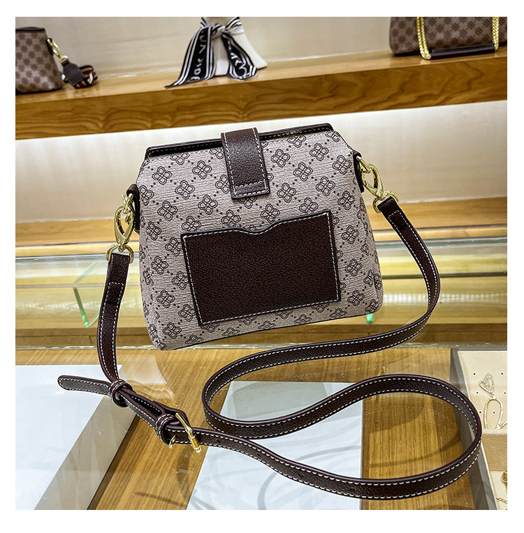 touchmiss包包女斜挎包水桶包新款女士包包女包印花时尚单肩包女