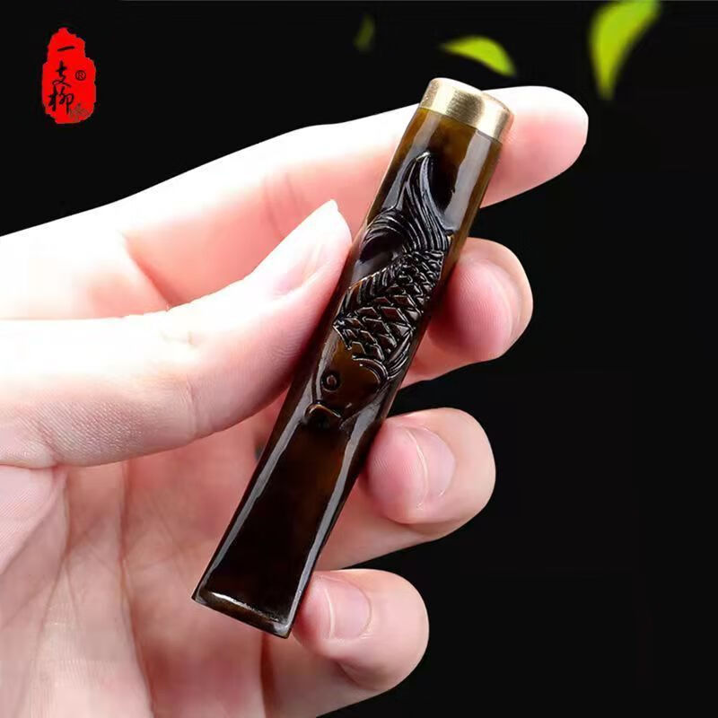 岙筱海柳烟嘴可拆洗烟嘴斗过烟滤嘴粗中细烟三合一烟斗式清肺 龙腾