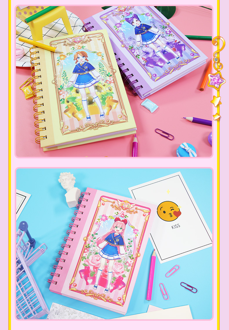 小伶玩具魔法世界笔记本 商城日记本小学生笔记儿童文具玲可家族手账