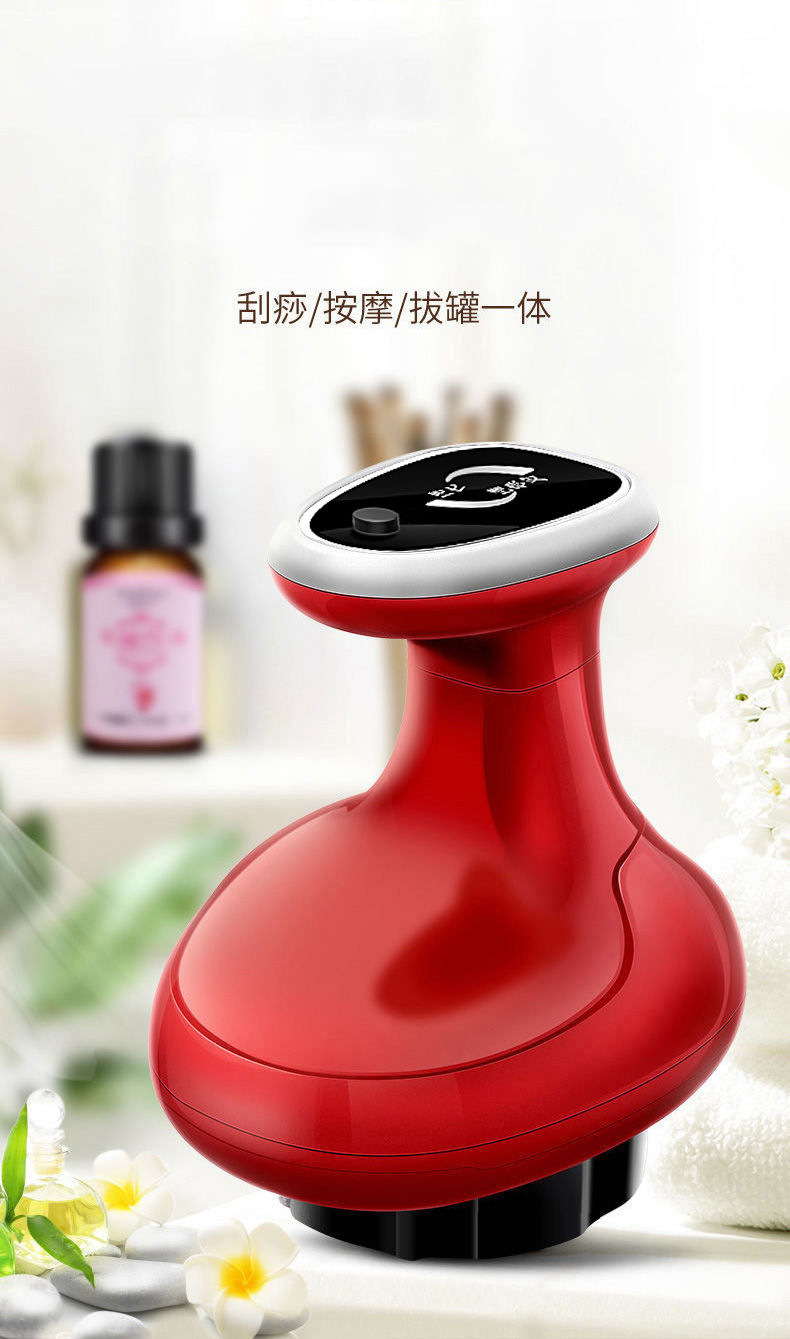 充电智能经络加热引力操盘手智能拔罐按摩仪吸痧仪电动拔罐器直销