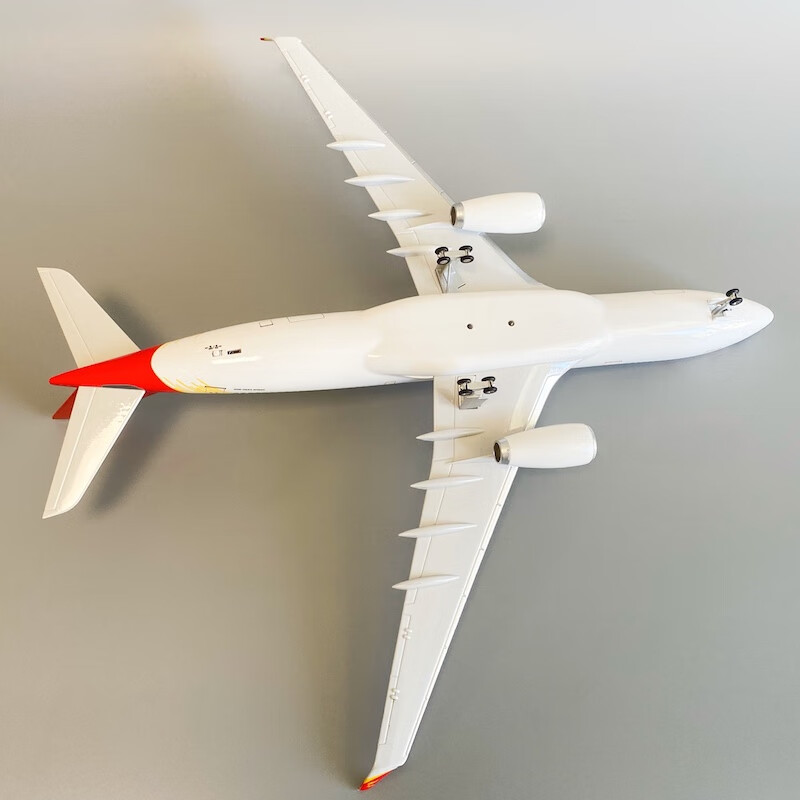 不舍天真首都航空飞机模型空客a330客机航模带轮47cm带声控灯led带