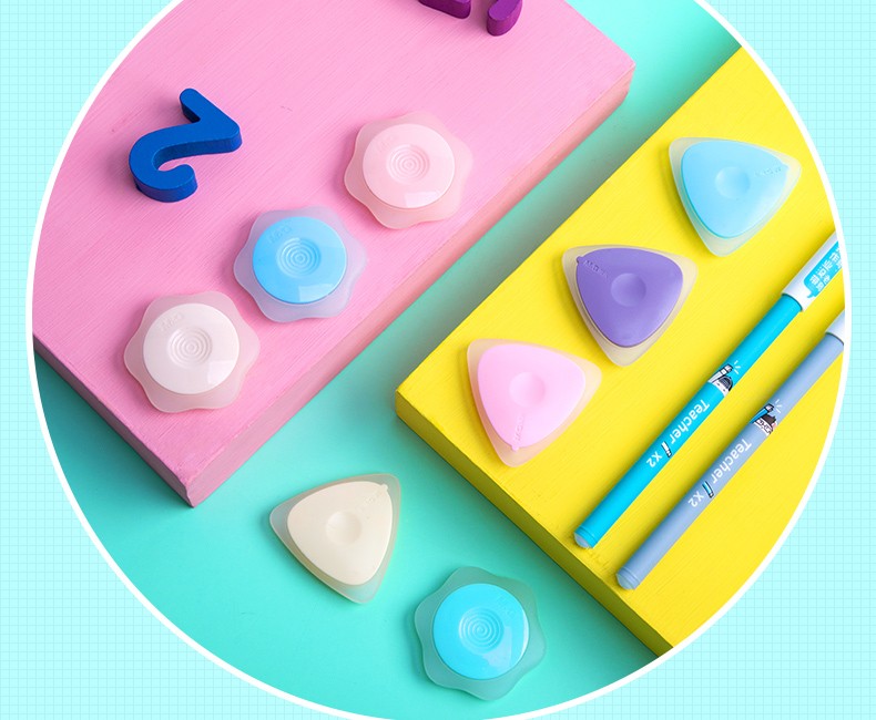 晨光文具摩易擦橡皮可擦笔橡皮磨摩擦热可擦橡胶橡皮擦可爱糖果色 1块