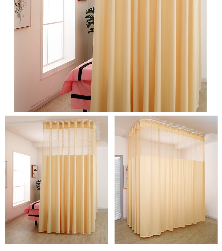 美容院隔断窗帘美容院窗帘隔断帘高精密不透人隔帘医院专用养生馆床帘