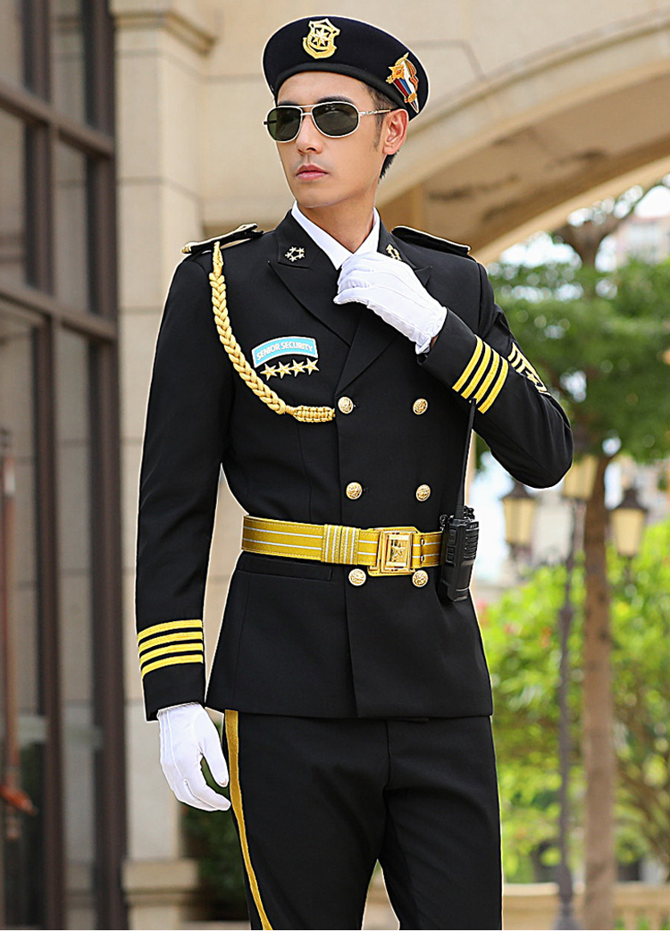 服物业礼宾服保安套装制服工作服男春秋冬套装售楼部服装西服定制款