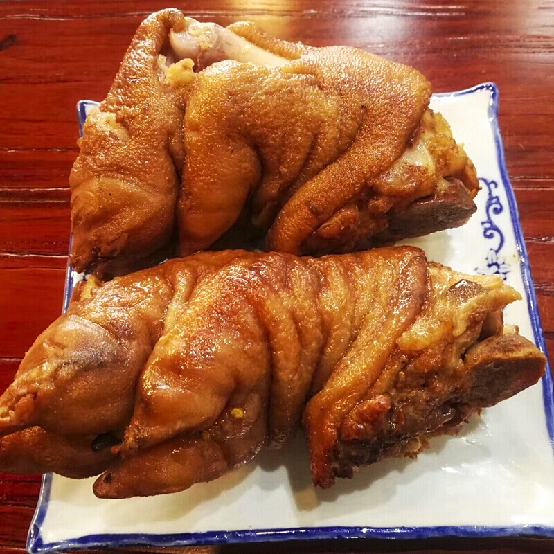 红烧五香猪蹄河南襄城县王洛特产熟食麻辣卤味真空即食500g 猪蹄 两个