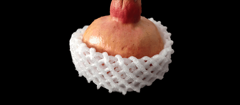 水果网套防震网套苹果网套塑料泡沫保护网套枇杷草莓手工网套白色橘子