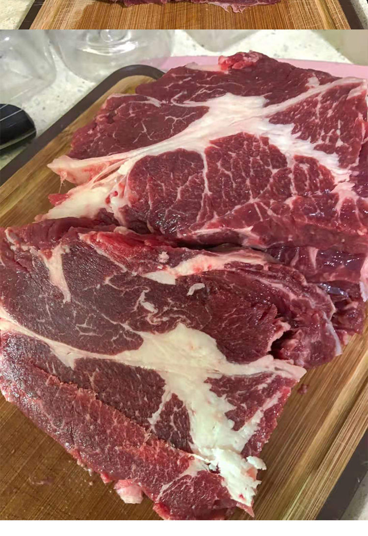 牛上脑10斤肩胛牛肉牛背雪花牛肉商用新鲜冷冻正关原装牛肉10斤巴西牛