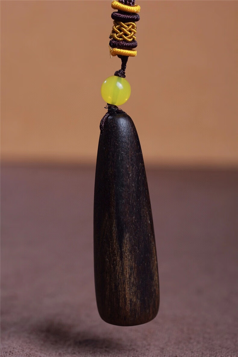古珍越南芽庄沉香黑油老料随行吊坠带花香挂件项链钥匙链收藏送长辈