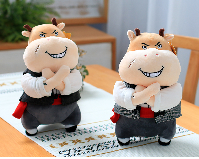 生肖牛年吉祥物毛绒玩具一对牛情侣娃娃玩偶公仔生日礼物年会礼品送礼