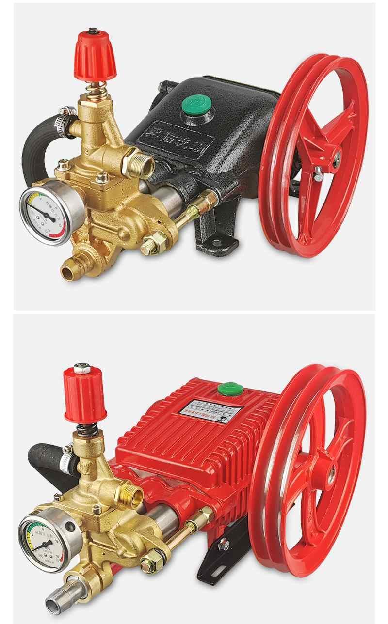 黑猫清洗机配件熊猫58洗车机泵头55洗车高压水泵头大功率220v机头全铜