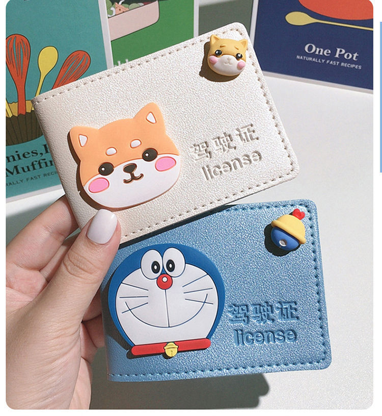 可爱驾驶证皮套女卡通个性创意行驶证二合一驾照本保护套女生网红小猫