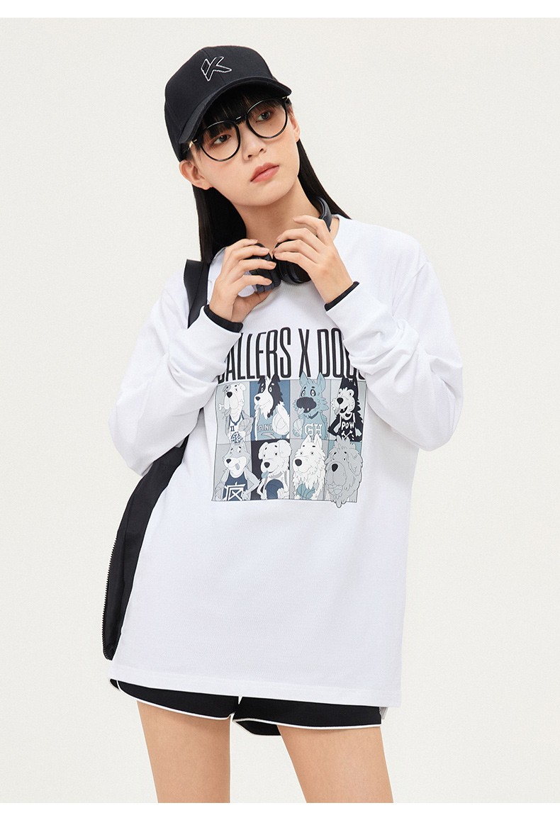 安踏(anta) 运动长t2022年秋季新款kt系列运动潮流长t运动透气长袖篮