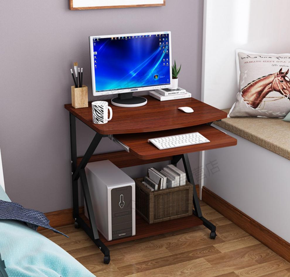 柏赢居 电脑桌台式家用单人小户型简约桌迷你多功能卧室写字桌可移动