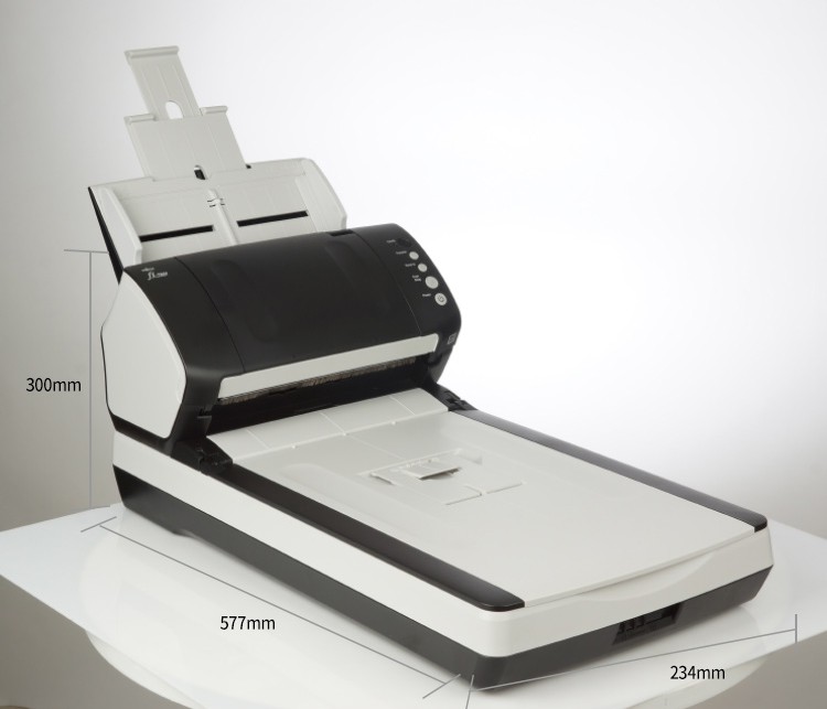 fujitsu富士通fi724071407160fi7260扫描仪a4高速双面自动进纸带平板