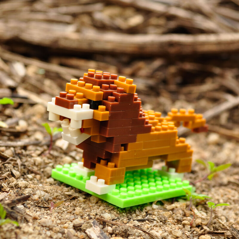 兼容乐高微小颗粒拼插积木拼装迷你动物狗狗宠物男孩子力玩具拼图