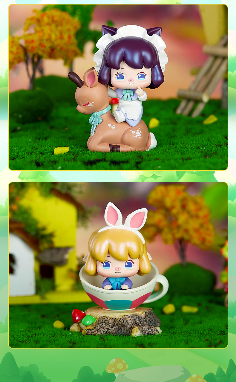 现货速发猪猪侠菲菲童话秘境盲盒一套潮玩可爱公主公仔摆件女孩礼物