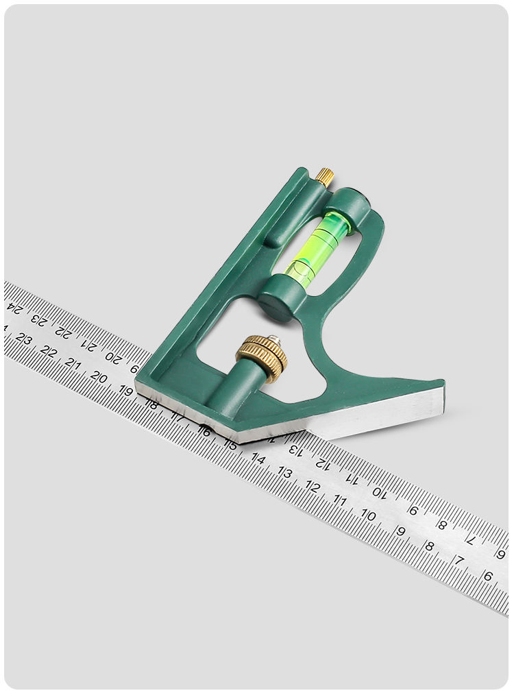 横田木工专用工具高精度不锈钢多功能镭射刻度组合活动角尺横田5318