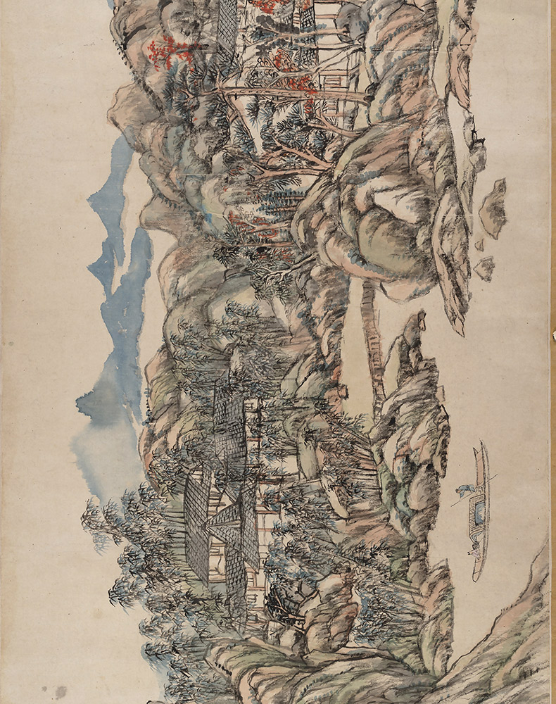 可狄清 王原祁 辋川图卷(全卷)纸本高清微喷手卷卷轴风景画装饰画横幅